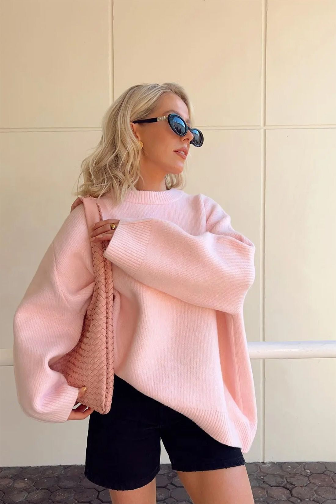 BERENICE | OVERSIZE PINK SWEATER