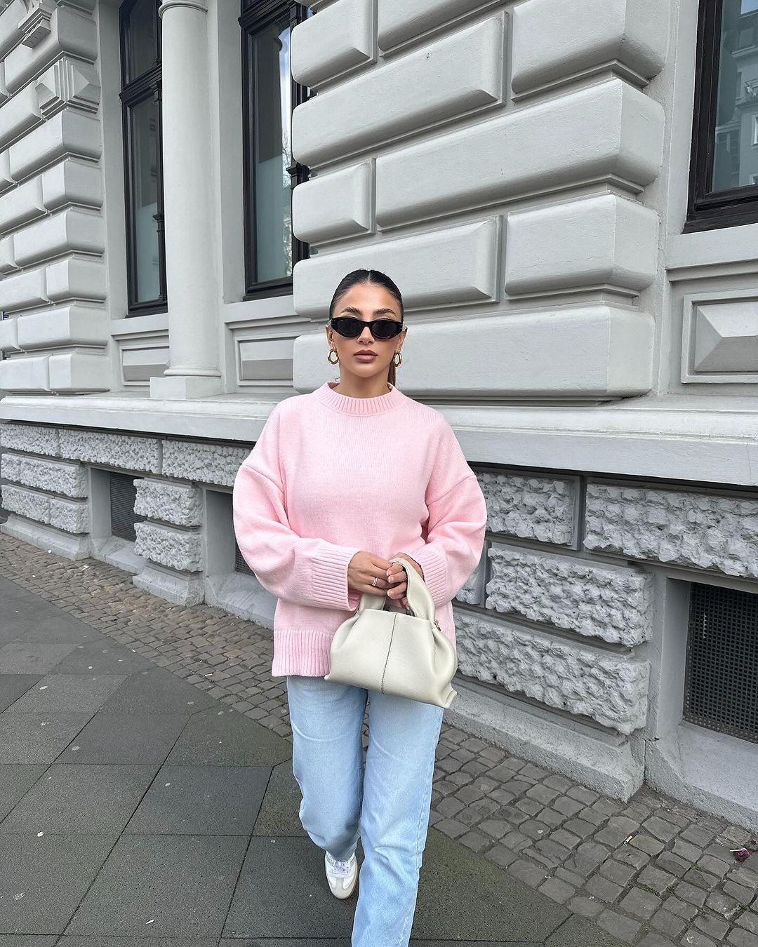 BERENICE | OVERSIZE PINK SWEATER